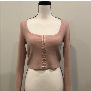 Victoria's Secret Light Pink Cropped Sweater